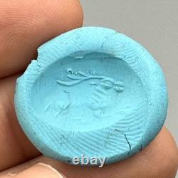 Very ancient Roman ring in solid silver with lapis lazuli