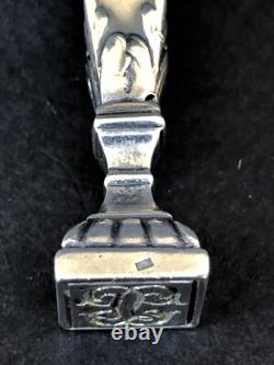Very pretty old small SILVER SEAL in SOLID 800 SILVER