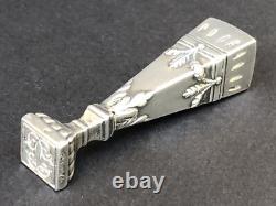 Very pretty old small SILVER SEAL in SOLID 800 SILVER