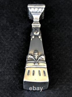 Very pretty old small SILVER SEAL in SOLID 800 SILVER