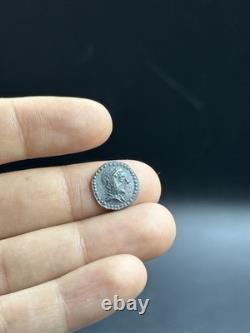 Very unique ancient Greek collectible piece, solid silver drachma