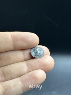 Very unique ancient Greek collectible piece, solid silver drachma