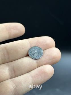 Very unique ancient Greek collectible piece, solid silver drachma