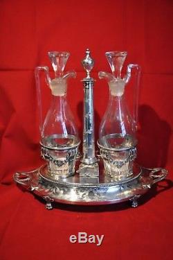 Vinegar Cruet Old Sterling Silver Farmers General XVIII 650gr