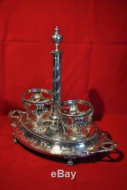 Vinegar Cruet Old Sterling Silver Farmers General XVIII 650gr