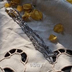 Vintage 835 Silver Necklace, Delicate Filigree Chain, 60 cm