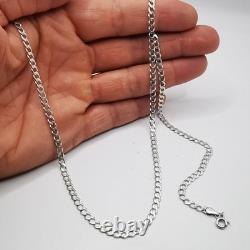 Vintage 925 Sterling Silver Chain, Signed Antique Jewelry, 10.01g