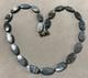 Vintage Abalone Shell Mother Of Pearl Necklace In Solid Silver Fervor