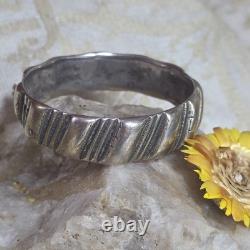 Vintage Aït Atta Berber Bracelet, Morocco, Solid Silver, Ram Hallmark, 82g