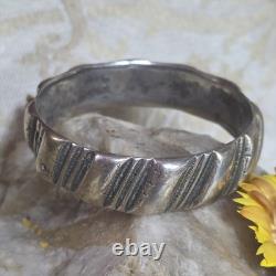 Vintage Aït Atta Berber Bracelet, Morocco, Solid Silver, Ram Hallmark, 82g