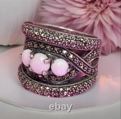 Vintage Art Deco Solid Silver Ring with Opals & Marcasites Size 56 (1.8 mm)