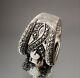 Vintage Art Deco Solid Silver Ring With Opals & Marcasites Size 59 (1.8 Mm)