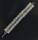 Vintage Articulated Sterling Silver Cuff Bracelet With Floral Motifs, Sublime