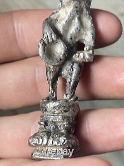 Vintage Bear Stamp Seal with Silver Hat