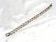 Vintage Bracelet Gourmette Worked Links Solid Silver Jewelry