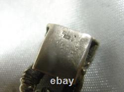Vintage Bracelet Gourmette Worked Links Solid Silver Jewelry