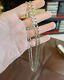Vintage French Heavy 30g Large Silver Chain Crab 100cm Antique Necklace
