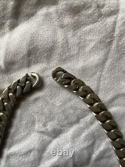 Vintage Gradient Solid Silver Necklace 104 Gr 44 Cm