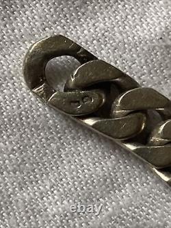 Vintage Gradient Solid Silver Necklace 104 Gr 44 Cm