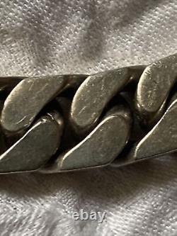 Vintage Gradient Solid Silver Necklace 104 Gr 44 Cm