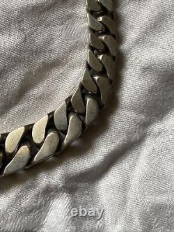 Vintage Gradient Solid Silver Necklace 104 Gr 44 Cm