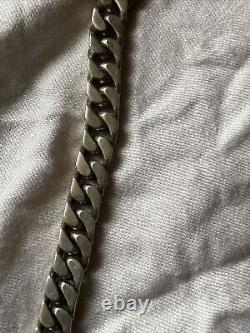 Vintage Gradient Solid Silver Necklace 104 Gr 44 Cm