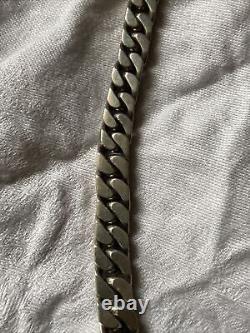 Vintage Gradient Solid Silver Necklace 104 Gr 44 Cm