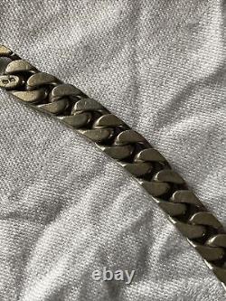 Vintage Gradient Solid Silver Necklace 104 Gr 44 Cm