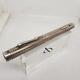 Vintage Lever Fountain Pen Solid Silver And 18k Gold Nib Year 1930
