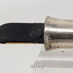 Vintage Lever Fountain Pen SOLID SILVER and 18K Gold Nib Year 1930