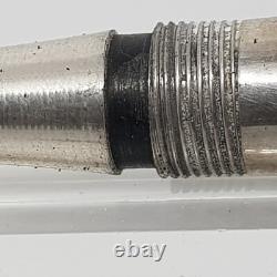 Vintage Lever Fountain Pen SOLID SILVER and 18K Gold Nib Year 1930