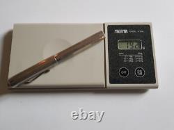 Vintage Lever Fountain Pen SOLID SILVER and 18K Gold Nib Year 1930