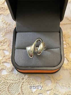 Vintage Modernist Solid Silver Scandinavian Ring