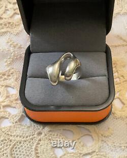 Vintage Modernist Solid Silver Scandinavian Ring