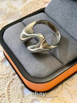 Vintage Modernist Solid Silver Scandinavian Ring