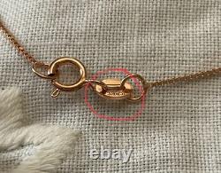 Vintage Necklace & Pendant in Solid Rose Gold with Opal and Natural Peridots