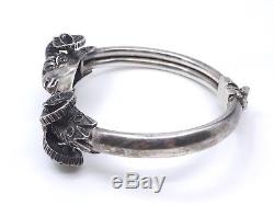 Vintage Old Sterling Silver Bangle Bracelet