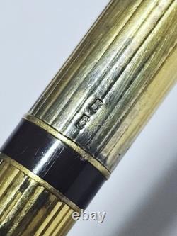 Vintage PIERRE CARDIN Ballpoint Pen in Solid Silver Vermeil - Replaceable Ink Cartridge