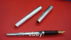 Vintage Parker Solid Silver Fountain Pen 750 France