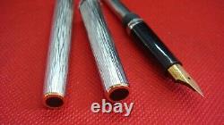 Vintage Parker Solid Silver Fountain Pen 750 France
