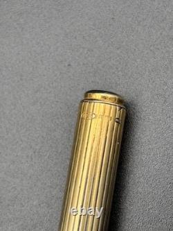 Vintage Pierre Cardin Fountain Pen Pencil, Solid 925 Sterling Silver Body, 18ct Gold Nib