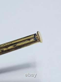Vintage Pierre Cardin ballpoint pen in vermeil and solid silver, replaceable refill
