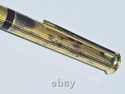 Vintage Pierre Cardin ballpoint pen in vermeil and solid silver, replaceable refill