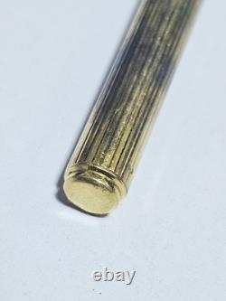 Vintage Pierre Cardin ballpoint pen in vermeil sterling silver, replaceable refill