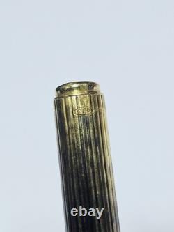 Vintage Pierre Cardin ballpoint pen in vermeil sterling silver, replaceable refill