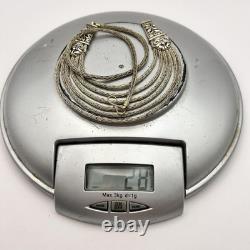 Vintage Rare 42 cm Solid Silver Ethnic Style Women's Necklace