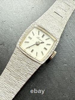 Vintage Silver Bracelet Watch Solid Silver Simple Chain Link