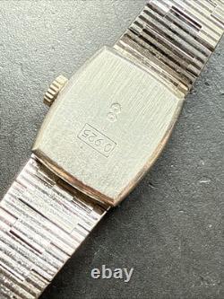 Vintage Silver Bracelet Watch Solid Silver Simple Chain Link