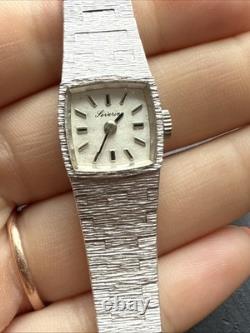 Vintage Silver Bracelet Watch Solid Silver Simple Chain Link