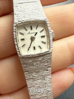 Vintage Silver Bracelet Watch Solid Silver Simple Chain Link
